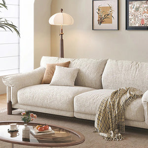Eclat 2-Seater Sofa – Modern Linen & Chenille Upholstered Couch | Contemporary Living Room Sofa in Multiple Colours - My Store