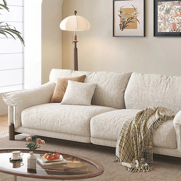 Eclat 2-Seater Sofa – Modern Linen & Chenille Upholstered Couch | Contemporary Living Room Sofa in Multiple Colours - My Store