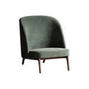 Teddy Boucle Armchair, Contemporary Accent Chair with Wooden Frame – Soft Upholstered Lounge Chair for Living Room, Bedroom & Reading Corner (Green / White) - My Store
