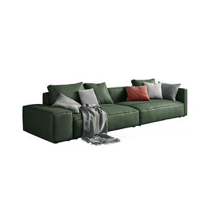 Aula Modular Sofa – 2 Seater Contemporary Leathaire Sofa, Modern Living Room Couch with Metal Legs, Comfortable Upholstered Seating in Green, Black, White & Blue - My Store