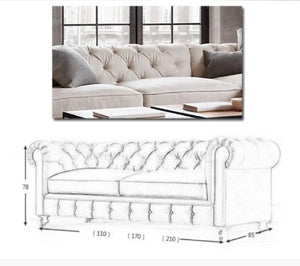 The Dorchester 3-Seater Sofa – Modern Contemporary PU Leather Upholstered Couch with Wooden Frame, Comfortable Living Room Seating (Grey, Black, Brown) - My Store