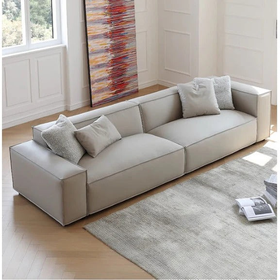 Ximenes Two Seater Sofa – Leathaire Upholstered Modern Contemporary 2-Seater Couch with High Resilience Sponge, Easy-Clean Comfortable Living Room Seating - My Store