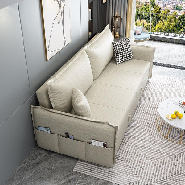 SB172 Two Seater Sofa Bed – Modern Space-Saving Convertible Sofa with Leathaire Upholstery, Comfortable Guest Sleeper, Available in Multiple Colours - My Store