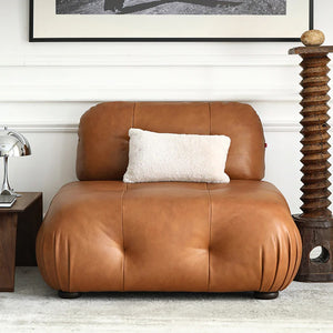 Timmons 2 Seater PU Leather Sofa – Contemporary Modern Loveseat Couch with Durable Upholstery for Living Room, Brown or Black - My Store