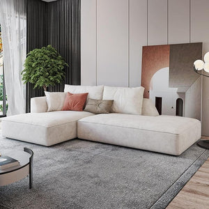 R77 Dexter 2 Seater Corner Sofa – Modern Leathaire Upholstered Compact L-Shape Sofa, Contemporary Comfortable Living Room Couch, No Assembly Required - My Store