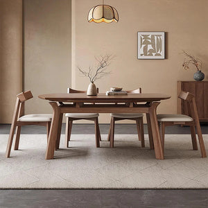 Aitken Round Folding Solid Wood Dining Table – Space Saving Extendable Round Wooden Dining Table, Modern Folding Kitchen & Dining Table – Walnut & Grey Finish