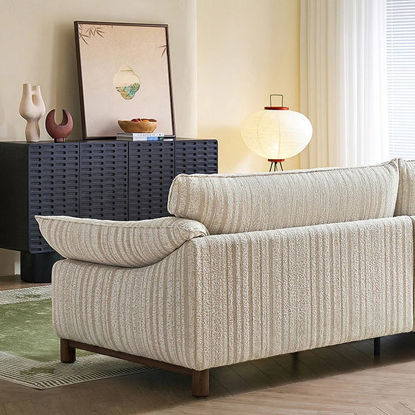Eclat 2-Seater Sofa – Modern Linen & Chenille Upholstered Couch | Contemporary Living Room Sofa in Multiple Colours - My Store