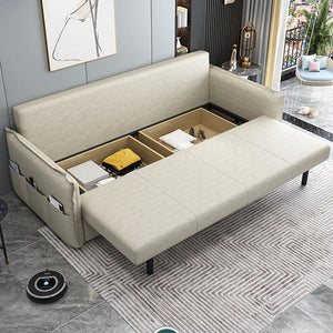 SB172 Two Seater Sofa Bed – Modern Space-Saving Convertible Sofa with Leathaire Upholstery, Comfortable Guest Sleeper, Available in Multiple Colours - My Store