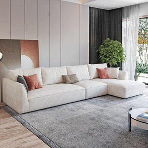 R77 Dexter 2 Seater Corner Sofa – Modern Leathaire Upholstered Compact L-Shape Sofa, Contemporary Comfortable Living Room Couch, No Assembly Required - My Store