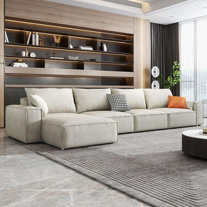 R67 Anselm Two Seater Modular Sofa – Contemporary Leathaire Upholstered Couch with High-Density Sponge Comfort – Modern 2 Seater Living Room Sofa - My Store