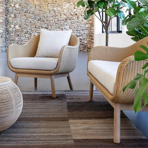 Julii Rattan Outdoor Garden Sofa Set – Single & Two Seater Patio Furniture, Modern Woven Rattan Armchair for Garden, Balcony & Outdoor Living Spaces - My Store