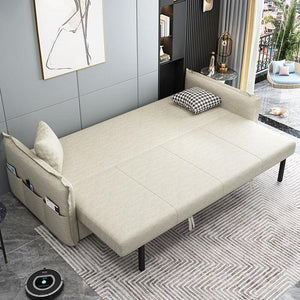 SB172 Two Seater Sofa Bed – Modern Space-Saving Convertible Sofa with Leathaire Upholstery, Comfortable Guest Sleeper, Available in Multiple Colours - My Store
