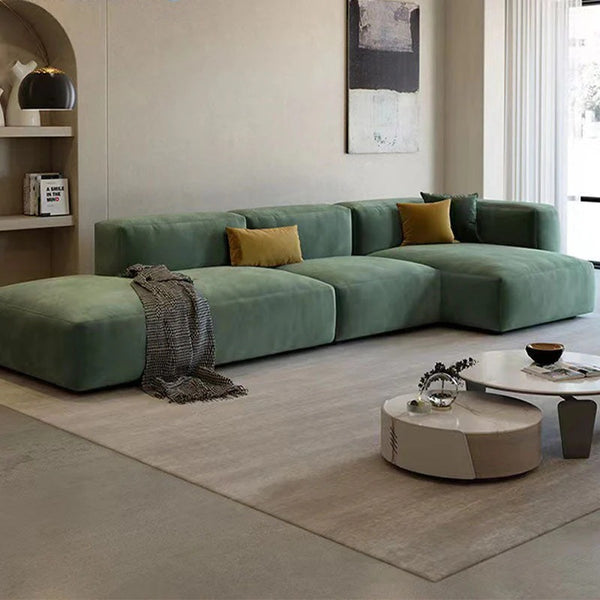 Valentina 3-Seater Corner Sofa 245 cm – Modern Velvet Upholstered L-Shaped Sofa for Living Room, Comfortable Contemporary Seating - My Store