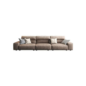 Montgomery 4 Seater Sofa | Modern Leathaire Upholstered Large Comfortable Living Room Couch | Contemporary Family 4-Seater Sofa for Home & Lounge