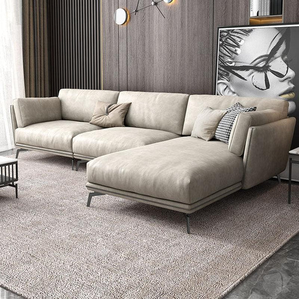 Reynold 2/3 Seater Modern Sofa – Leathaire Upholstered Contemporary Couch with High-Density Foam Cushioning, Wooden Frame Living Room Furniture (Two/Three Seater Option) - My Store