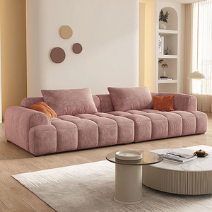 Arabella 2 Seater Corduroy Sofa – Modern Contemporary Fabric Couch with High-Density Foam Cushions, Comfortable Living Room Sofa - My Store