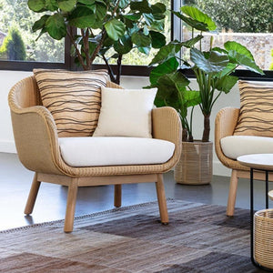Julii Rattan Outdoor Garden Sofa Set – Single & Two Seater Patio Furniture, Modern Woven Rattan Armchair for Garden, Balcony & Outdoor Living Spaces - My Store