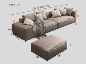 Hartste Two-Seater Sofa in Leathaire – Contemporary Modern Compact Couch, Comfortable Upholstered Living Room Sofa, No Assembly Required - My Store