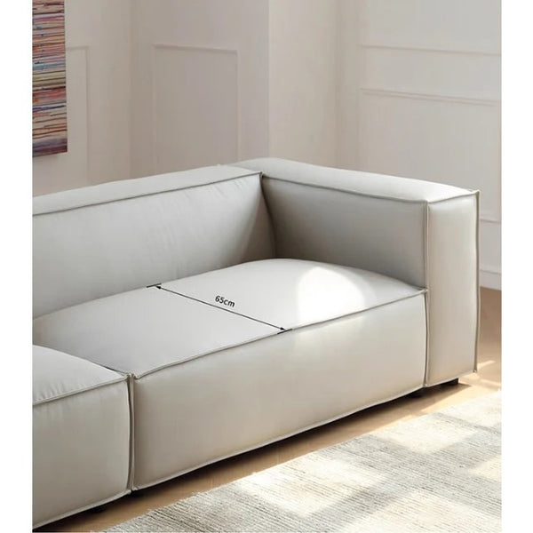 Ximenes Two Seater Sofa – Leathaire Upholstered Modern Contemporary 2-Seater Couch with High Resilience Sponge, Easy-Clean Comfortable Living Room Seating - My Store