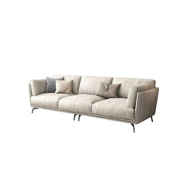 Reynold 2/3 Seater Modern Sofa – Leathaire Upholstered Contemporary Couch with High-Density Foam Cushioning, Wooden Frame Living Room Furniture (Two/Three Seater Option) - My Store