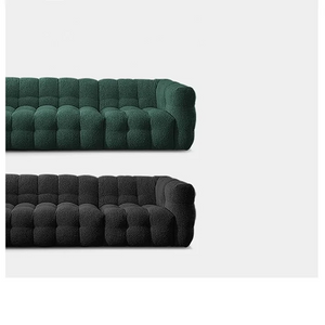 Zobah Grey Boucle Three Seater Sofa – Modern Contemporary Upholstered Couch with Soft Textured Fabric, Comfortable Seating & Sturdy Frame for Living Room - My Store