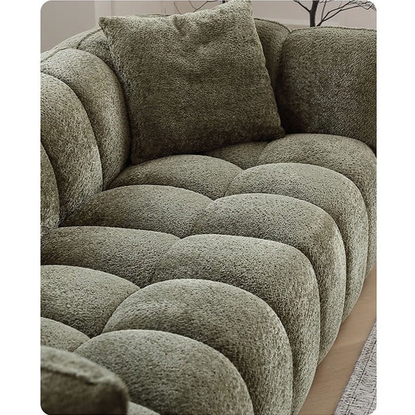Winslow Pumpin Boucle Three Seater Sofa – Modern Upholstered Couch with High Resilience Foam, Contemporary Living Room Sofa in Soft Boucle Fabric - My Store