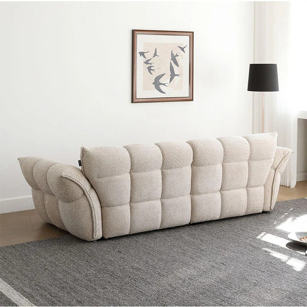 Winslow Pumpin 3 Seater Boucle Sofa – Modern Contemporary Large Couch with High Resilience Sponge Comfort Seating for Living Room - My Store