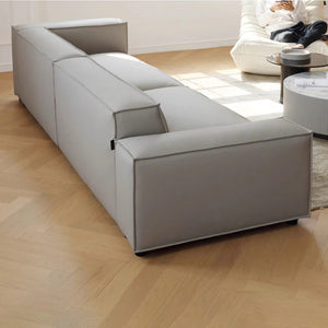 Ximenes Two Seater Sofa – Leathaire Upholstered Modern Contemporary 2-Seater Couch with High Resilience Sponge, Easy-Clean Comfortable Living Room Seating - My Store