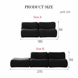 Matuszewski Modular Bouclé Sofa – 3 Seater Contemporary Modern Living Room Couch with Soft Bouclé Upholstery (White or Black) - My Store