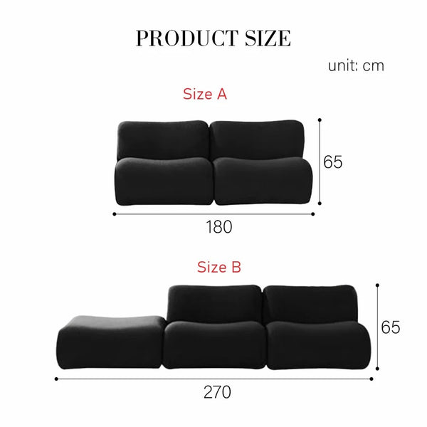 Matuszewski Modular Bouclé Sofa – 3 Seater Contemporary Modern Living Room Couch with Soft Bouclé Upholstery (White or Black) - My Store