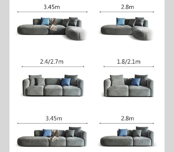 FIN 4-Seater Corner Sofa | Grey Velvet L-Shaped Modern Sofa | Contemporary Living Room Couch | Comfortable Family Sofa Set