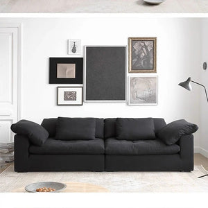 Ransom Linen Two Seater Sofa – Contemporary Modern Loveseat with High Resilience Foam Cushions & Durable Linen Upholstery for Living Room Comfort - My Store