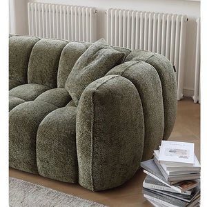 Winslow Pumpin Boucle Three Seater Sofa – Modern Upholstered Couch with High Resilience Foam, Contemporary Living Room Sofa in Soft Boucle Fabric - My Store
