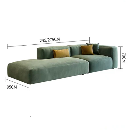 Valentina 3-Seater Corner Sofa 245 cm – Modern Velvet Upholstered L-Shaped Sofa for Living Room, Comfortable Contemporary Seating - My Store