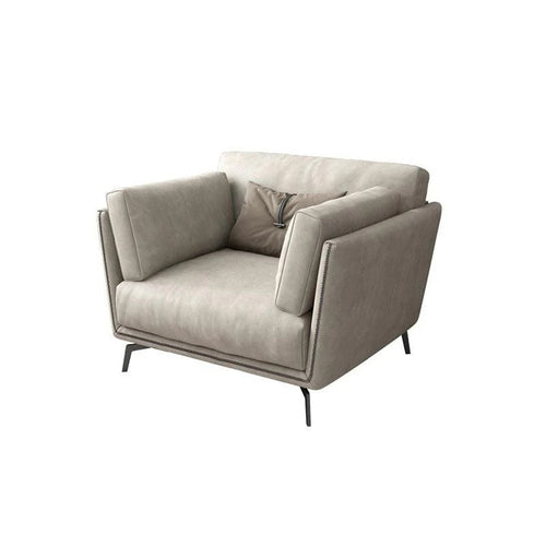 Reynold 2/3 Seater Modern Sofa – Leathaire Upholstered Contemporary Couch with High-Density Foam Cushioning, Wooden Frame Living Room Furniture (Two/Three Seater Option) - My Store