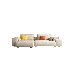 R87 Calvin Two Seater Sofa – Modern Leathaire Upholstered Couch with High-Density Sponge Cushions, Contemporary Living Room Sofa - My Store