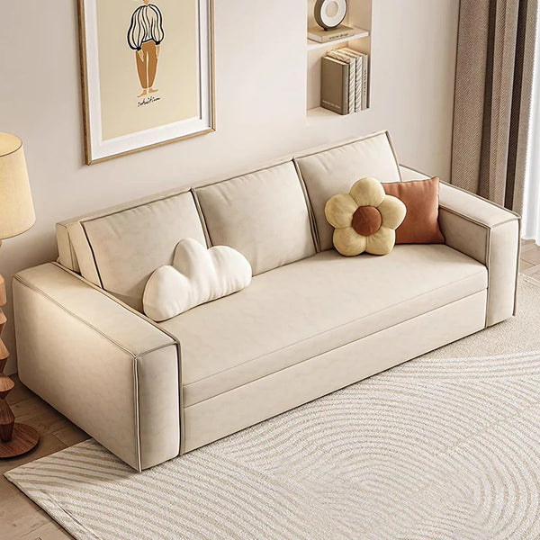 Alvarado Velvet Two Seater Sofa Bed – Foldable Convertible Sofa Bed with Steel Frame & High Density Foam, Modern Sofa Bed for Living Room or Guest Room, Multiple Sizes & Colours