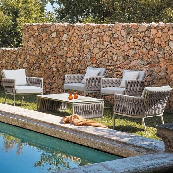 Macleod Garden Dining Table Set Grey Rattan Outdoor Round Dining Table and Chairs Patio Bistro Furniture Set Weather Resistant Garden Seating