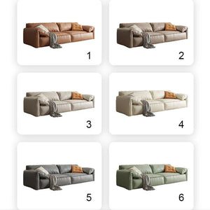 Otto L411 Four Seater Modular Sofa 300 cm – Contemporary Leathaire Upholstered Couch with High Density Sponge Cushioning, Modern Living Room Seating - My Store