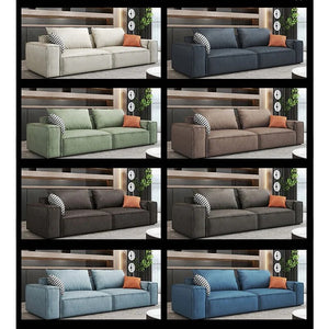 R67 Anselm Two Seater Modular Sofa – Contemporary Leathaire Upholstered Couch with High-Density Sponge Comfort – Modern 2 Seater Living Room Sofa - My Store
