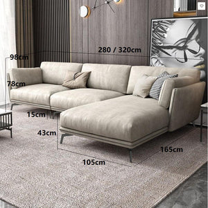 Reynold 2/3 Seater Modern Sofa – Leathaire Upholstered Contemporary Couch with High-Density Foam Cushioning, Wooden Frame Living Room Furniture (Two/Three Seater Option) - My Store