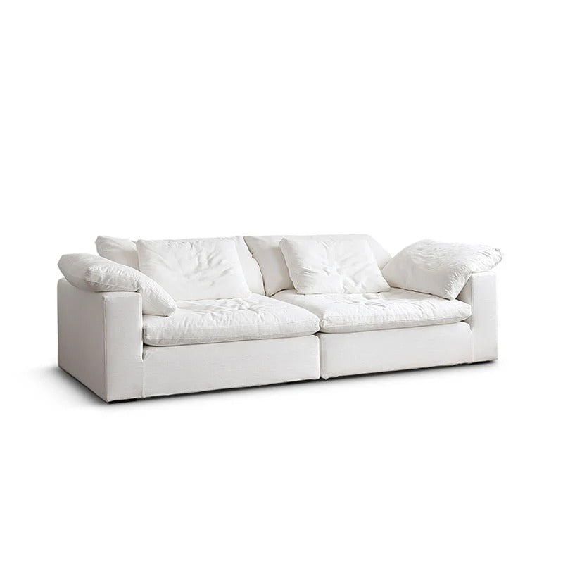 Ransom Linen Two Seater Sofa – Contemporary Modern Loveseat with High Resilience Foam Cushions & Durable Linen Upholstery for Living Room Comfort - My Store