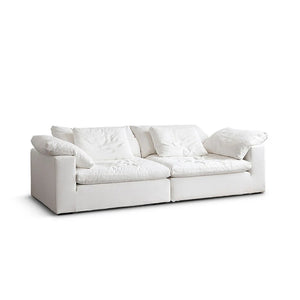 Ransom Linen Two Seater Sofa – Contemporary Modern Loveseat with High Resilience Foam Cushions & Durable Linen Upholstery for Living Room Comfort - My Store