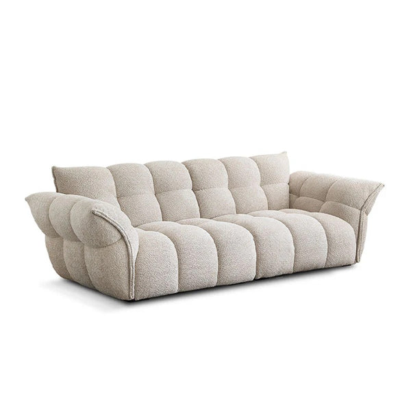 Winslow Pumpin 3 Seater Boucle Sofa – Modern Contemporary Large Couch with High Resilience Sponge Comfort Seating for Living Room - My Store
