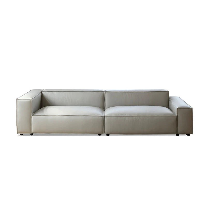 Ximenes Two Seater Sofa – Leathaire Upholstered Modern Contemporary 2-Seater Couch with High Resilience Sponge, Easy-Clean Comfortable Living Room Seating - My Store