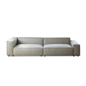 Ximenes Two Seater Sofa – Leathaire Upholstered Modern Contemporary 2-Seater Couch with High Resilience Sponge, Easy-Clean Comfortable Living Room Seating - My Store