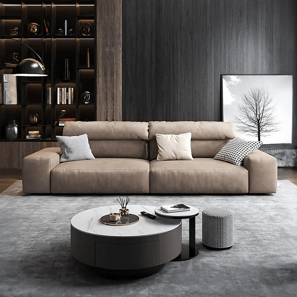 Montgomery 2 Seater Sofa – Contemporary Leathaire Upholstered Double Sofa, Modern Living Room Couch, Comfortable Seating for Home & Lounge - My Store