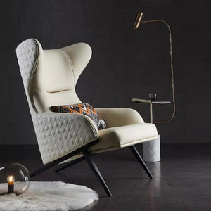 Tige Accent Armchair, PU Leather Upholstered Modern Lounge Chair with Painted Steel Frame – Contemporary Living Room & Office Seating (Multiple Colors) - My Store