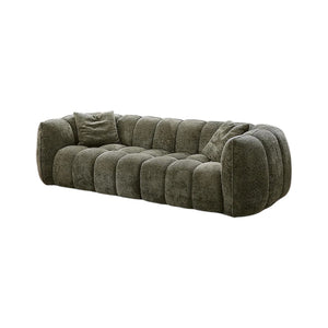 Winslow Pumpin Boucle Three Seater Sofa – Modern Upholstered Couch with High Resilience Foam, Contemporary Living Room Sofa in Soft Boucle Fabric - My Store
