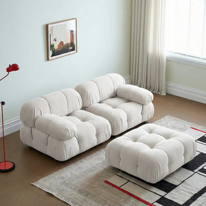 B&B Italia Camaleonda Two Seater Modular Sofa – Luxury Velvet Upholstered Contemporary Couch with Deep Cushions, Modern Living Room Seating - My Store